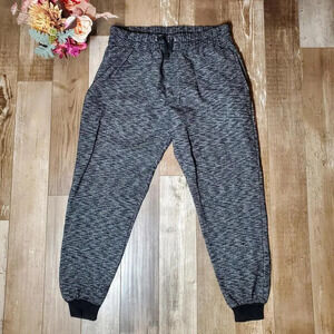 Hype for Men Heather Gray and Black Men's Large Joggers NWOT